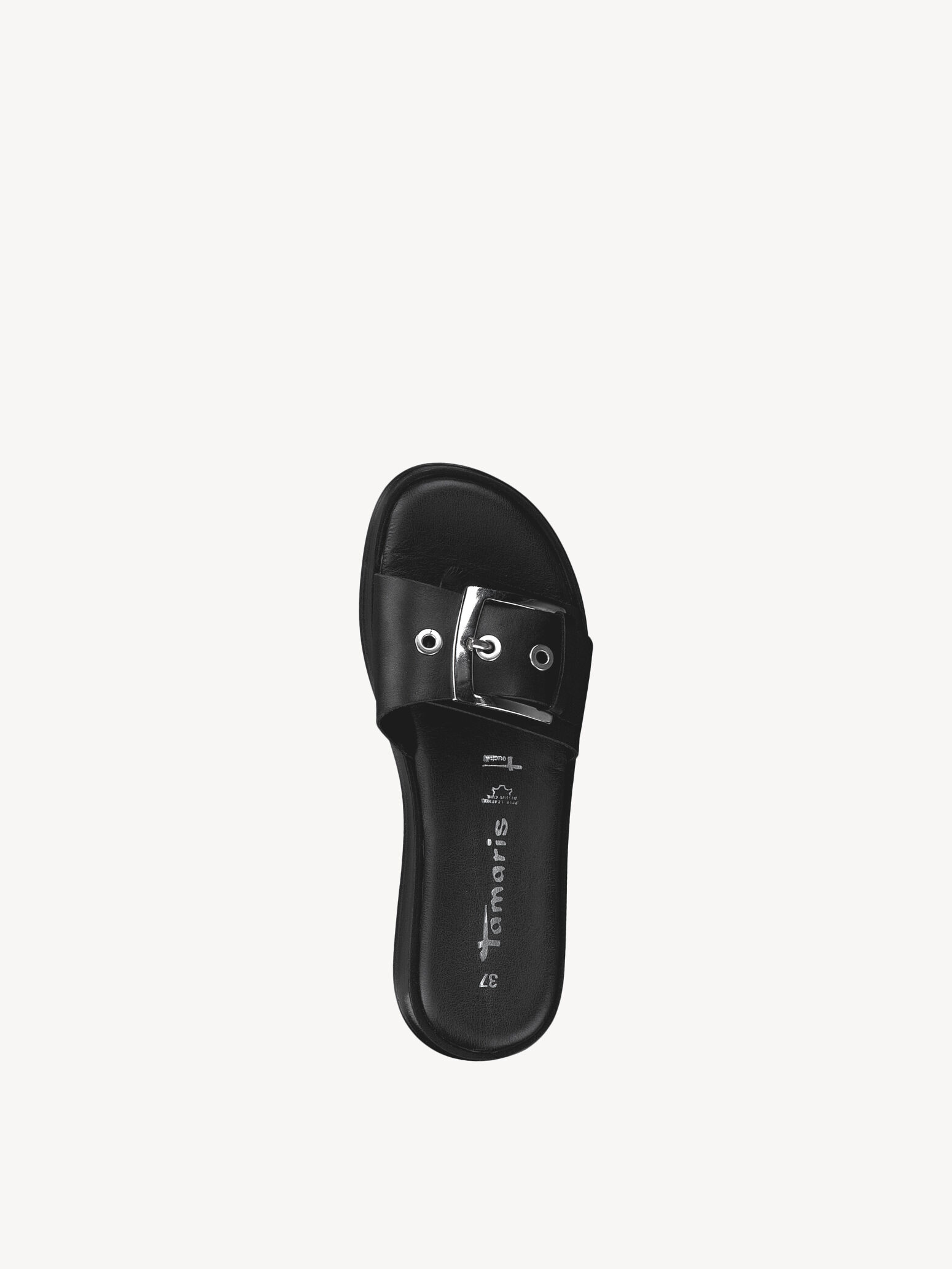 Mule en cuir - noir