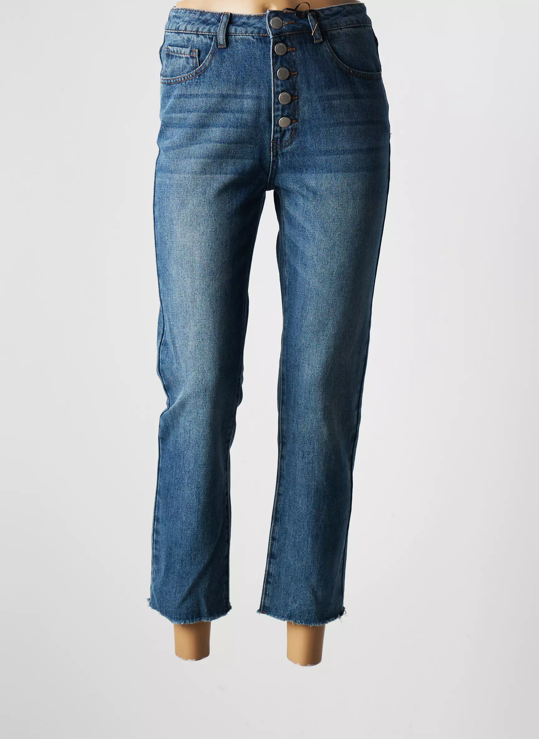 La Petite Etoile Jean Mom Femme couleur bleu