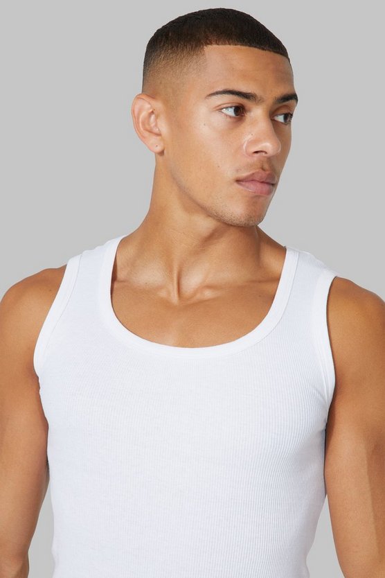 Geripptes Active Muscle-Fit Tanktop