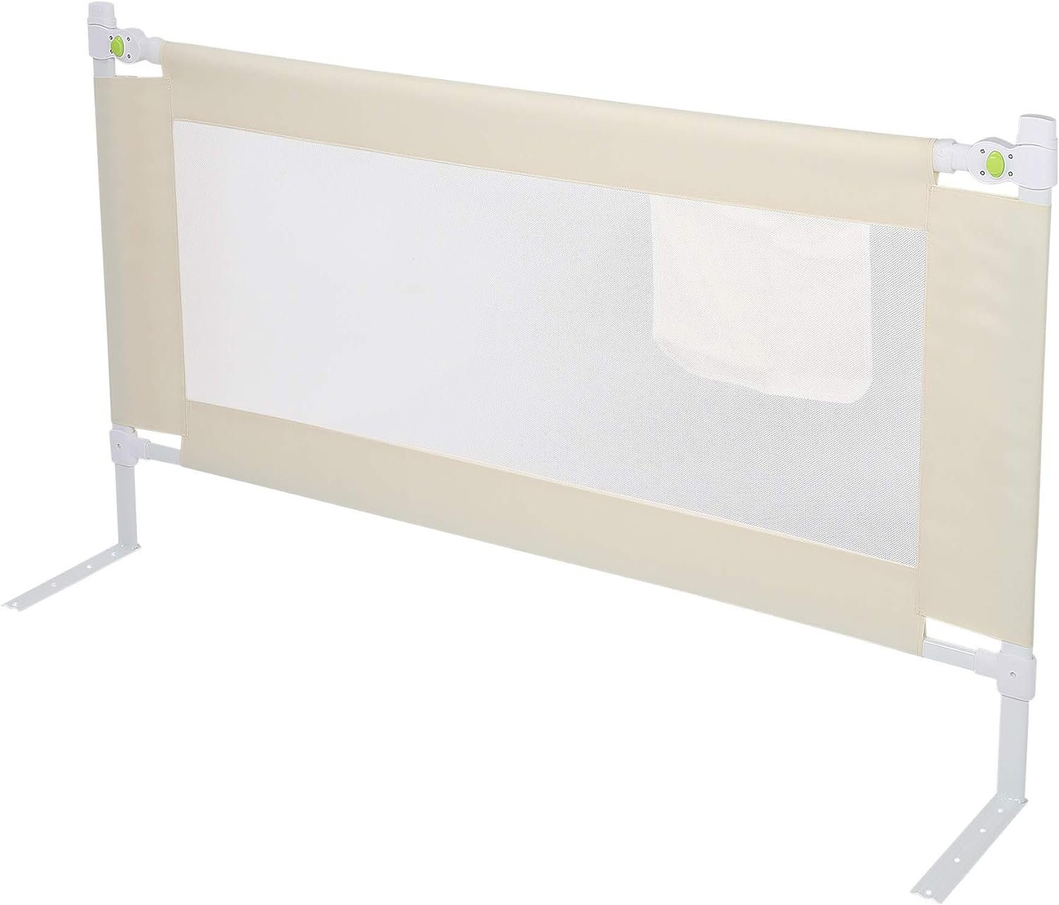 Bettumrandung Klappbares Bettgitter Rausfallschutz UE Stock, Sicherheitsschutz Gitter Weiß 200x68cm *** BESTER PREIS ***