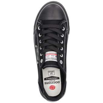 Dockers Leinen Sneaker in schwarz
