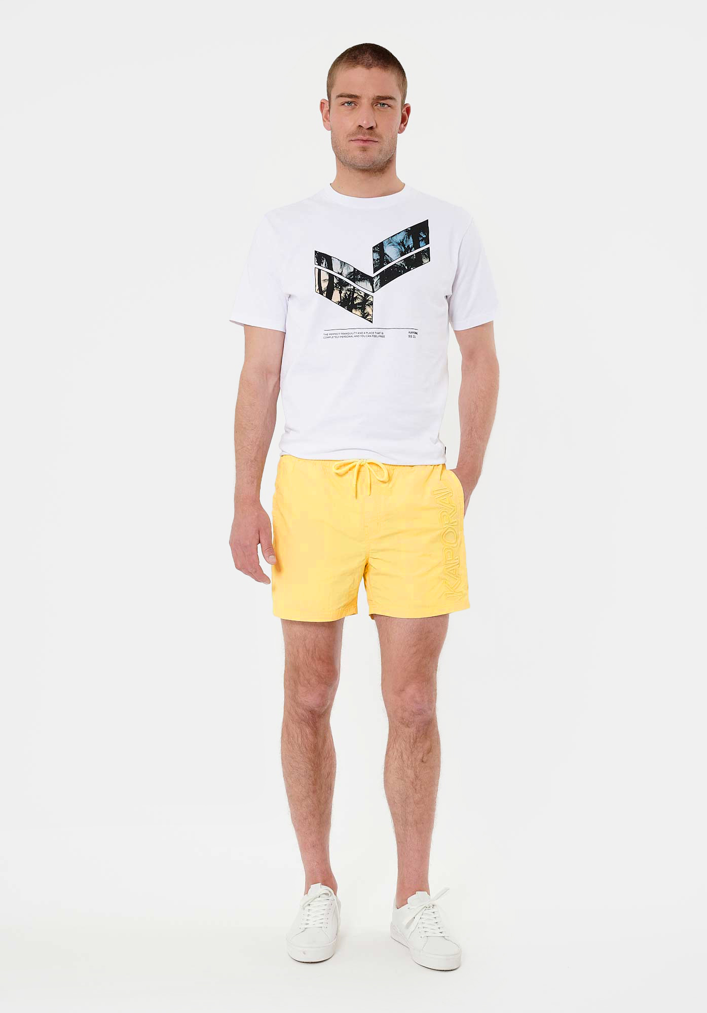 NESTO  Maillot de bain jaune homme