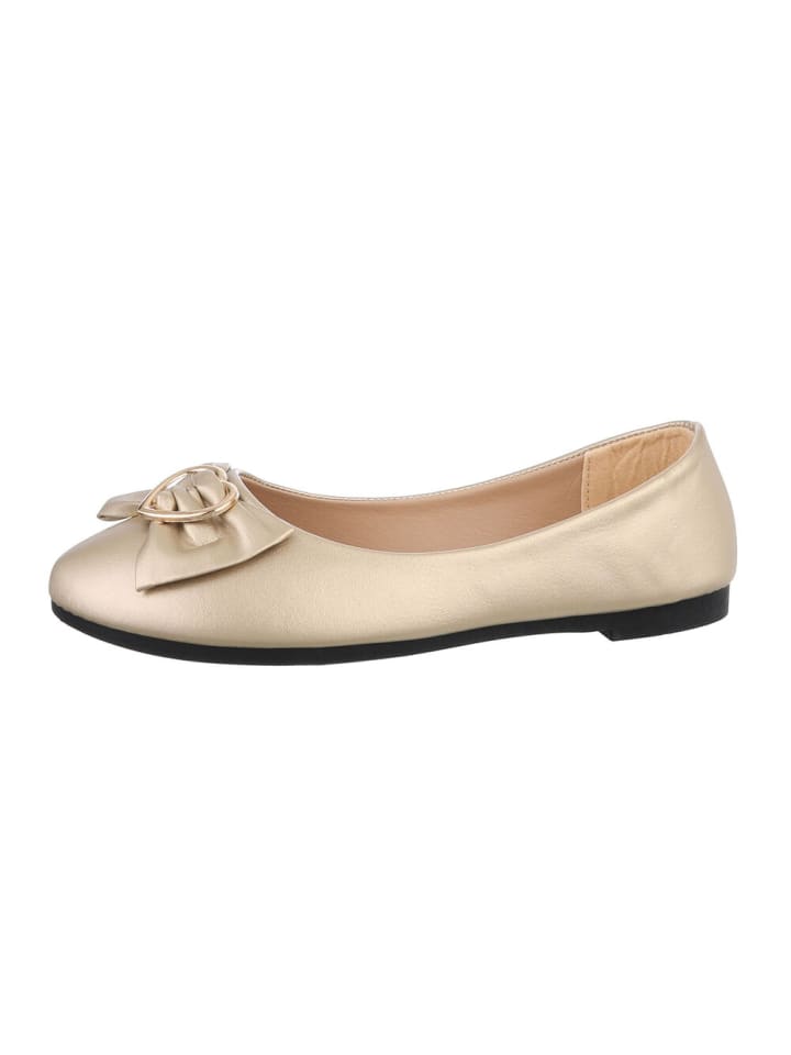 Ital-Design Ballerina in Gold günstig kaufen