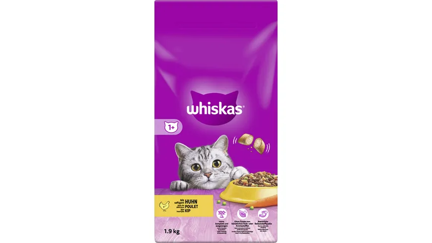 WHISKAS® Beutel Trocken Adult 1+ mit Huhn 1,9kg 1.9 kg