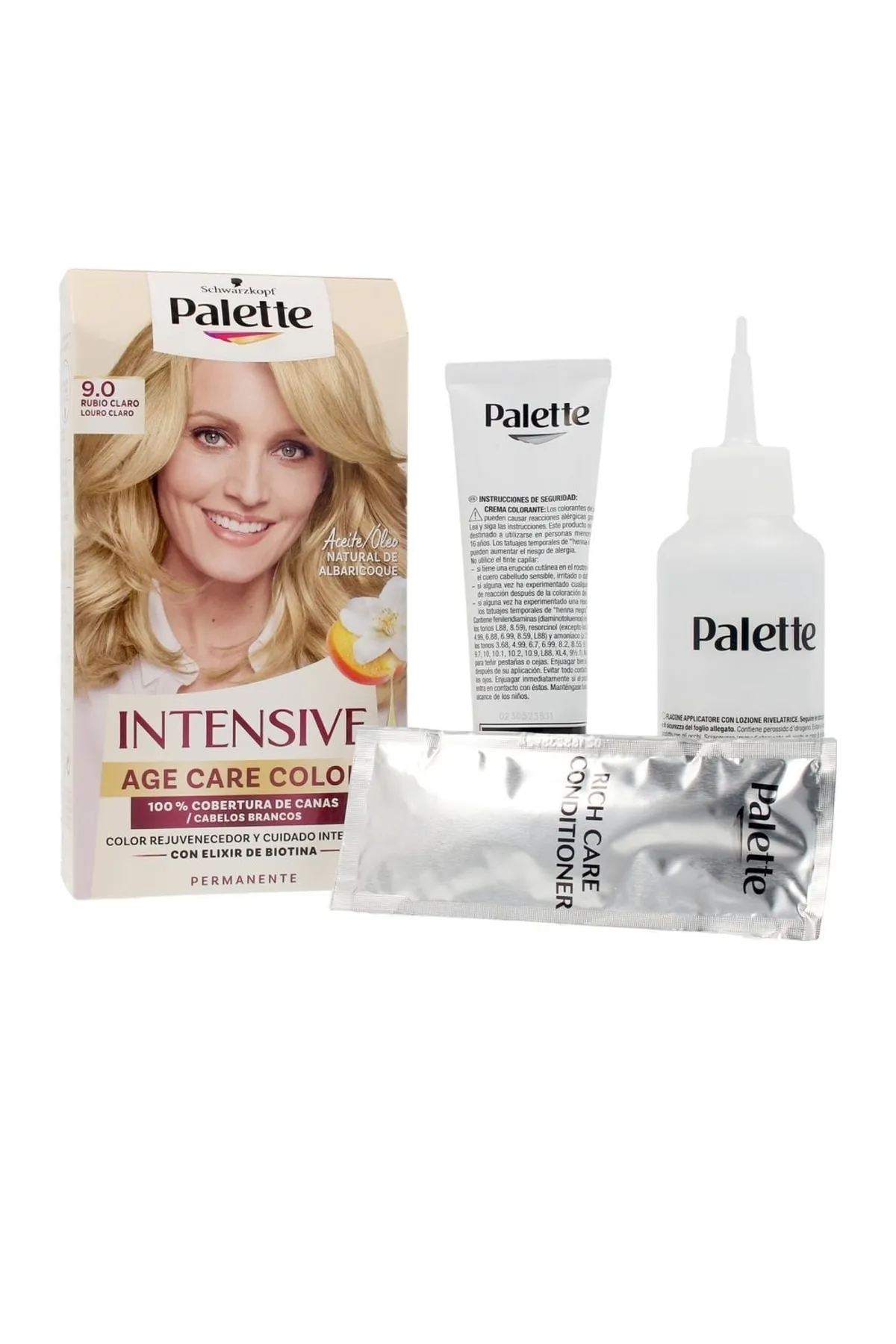 Schwarzkopf  Intensive Color Rejuvenecedor Permanente #9.0-Rubio Claro Schwarzkopf