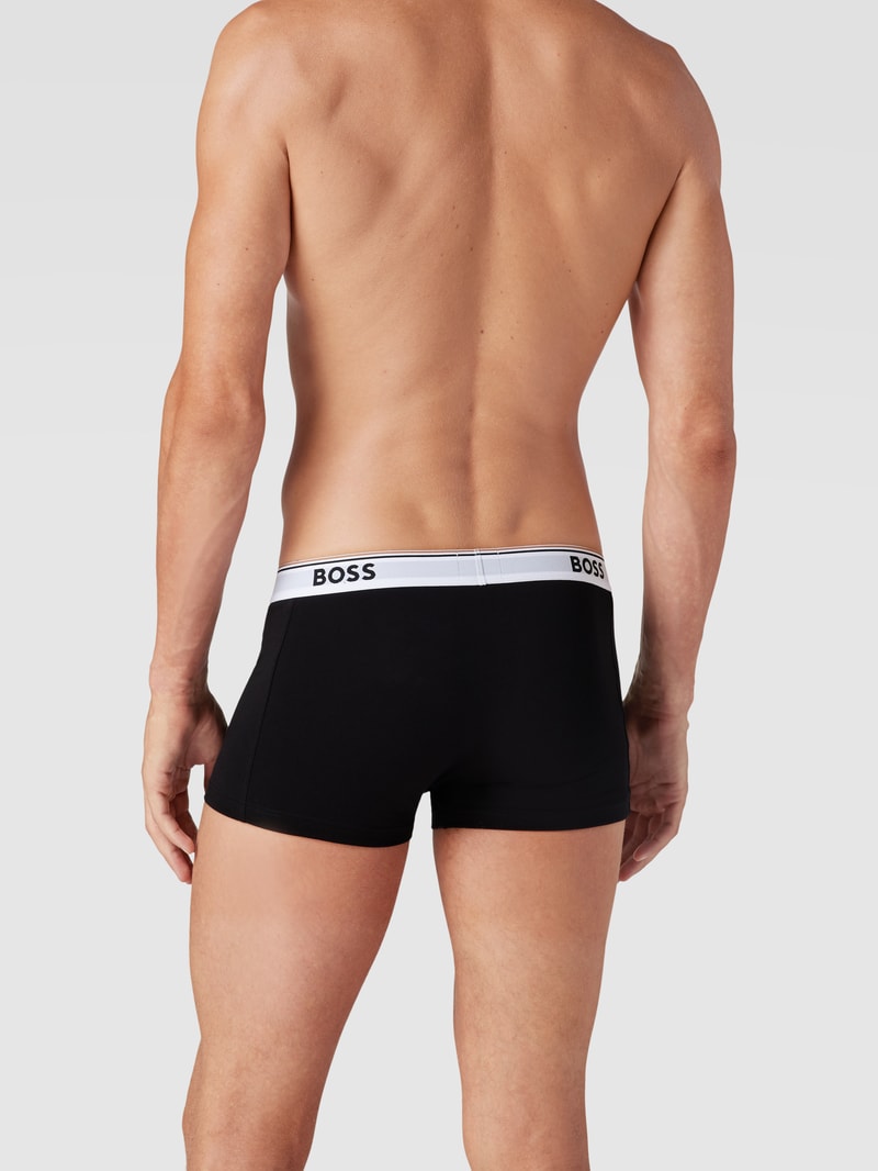 Trunks mit elastischem Logo-Bund im 3er-Pack in schwarz