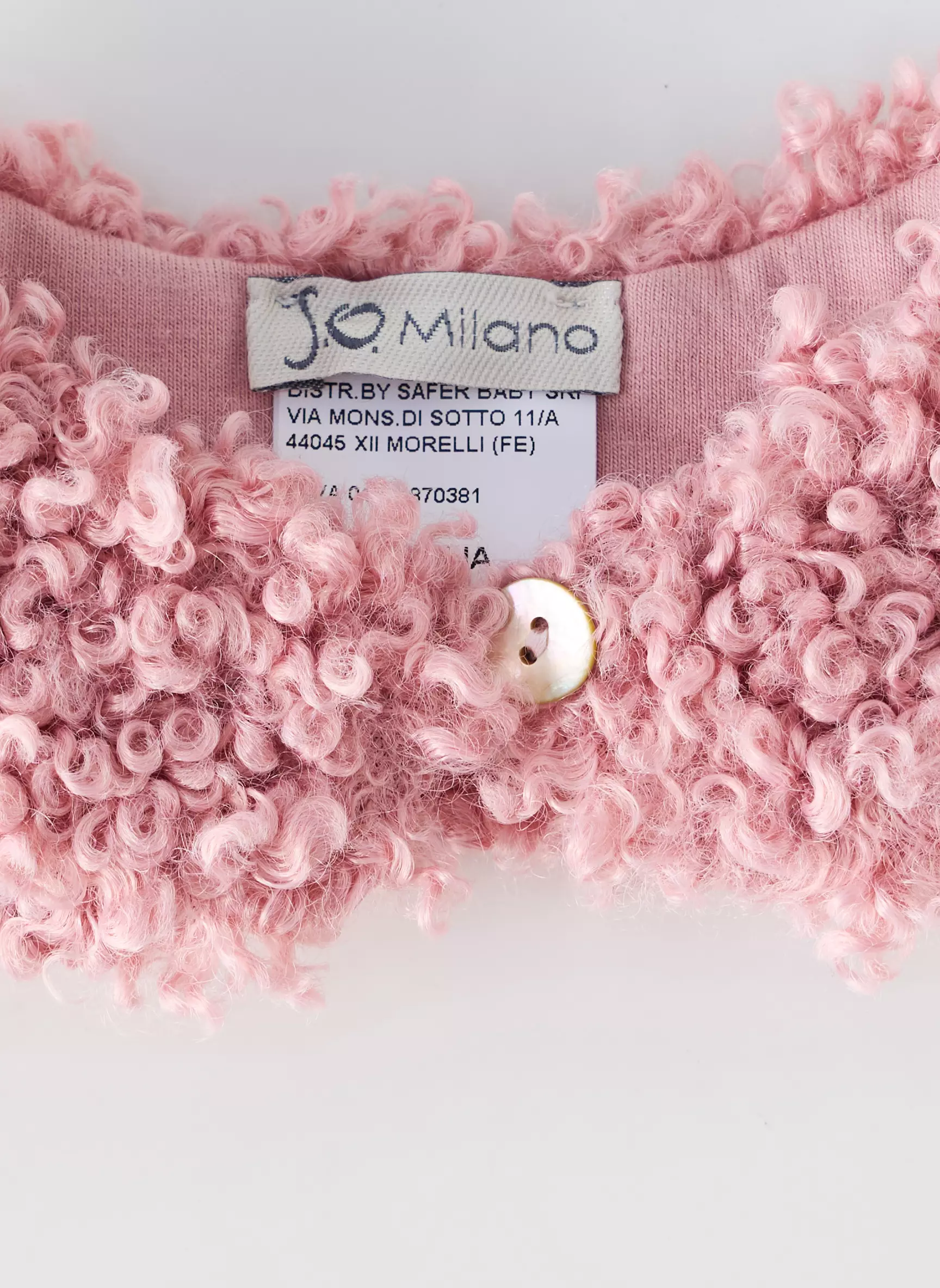 J O Milano Cols Enfant couleur rose
