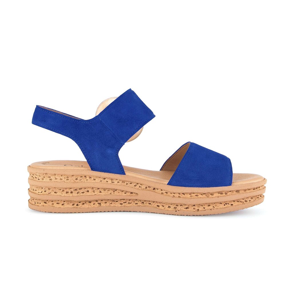 Gabor fashion Plateau Sandale blau