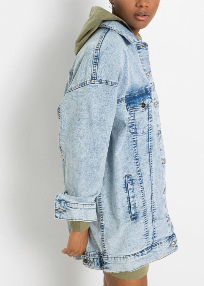 Jeansjacke in Oversize
