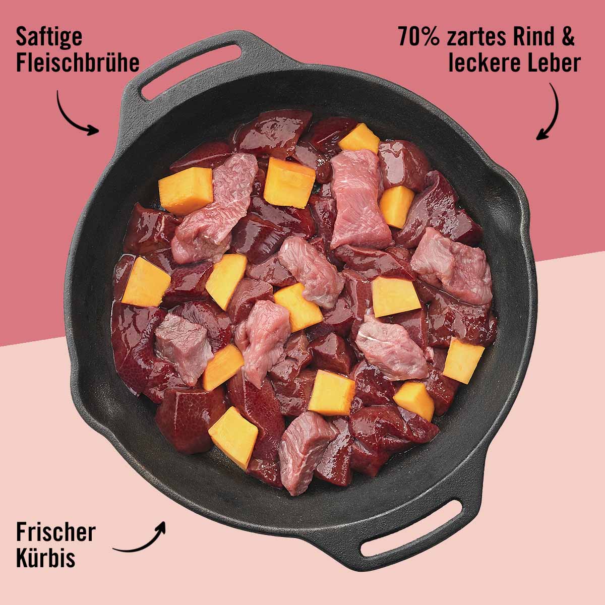 Dogs'n Tiger Schlemmermenü Allerliebst Rind & Kürbis bei ZooRoyal