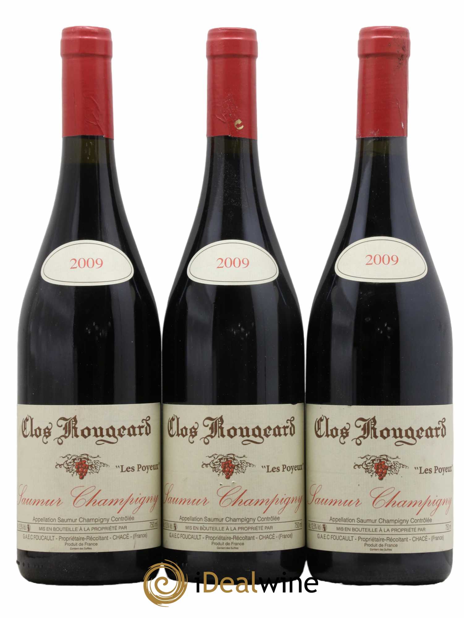 Saumur-Champigny Les Poyeux Clos Rougeard  2009 - Lot de 3 Bouteilles