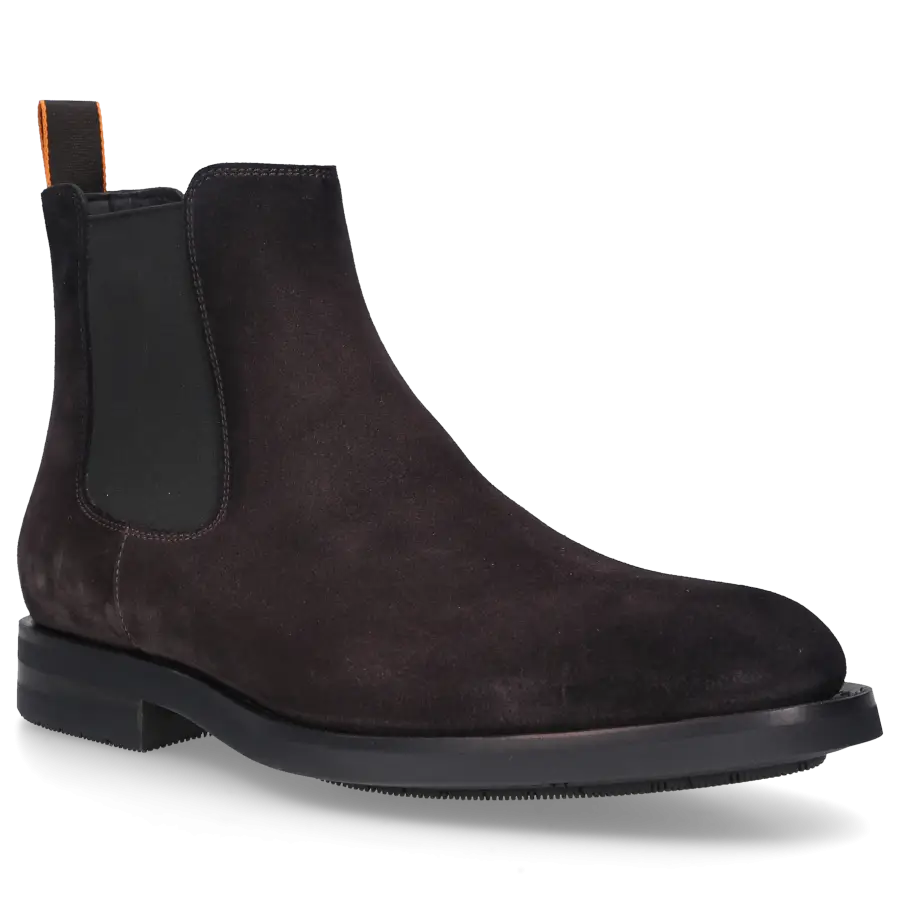Santoni - Chelsea Boots 17838 Veloursleder - grau