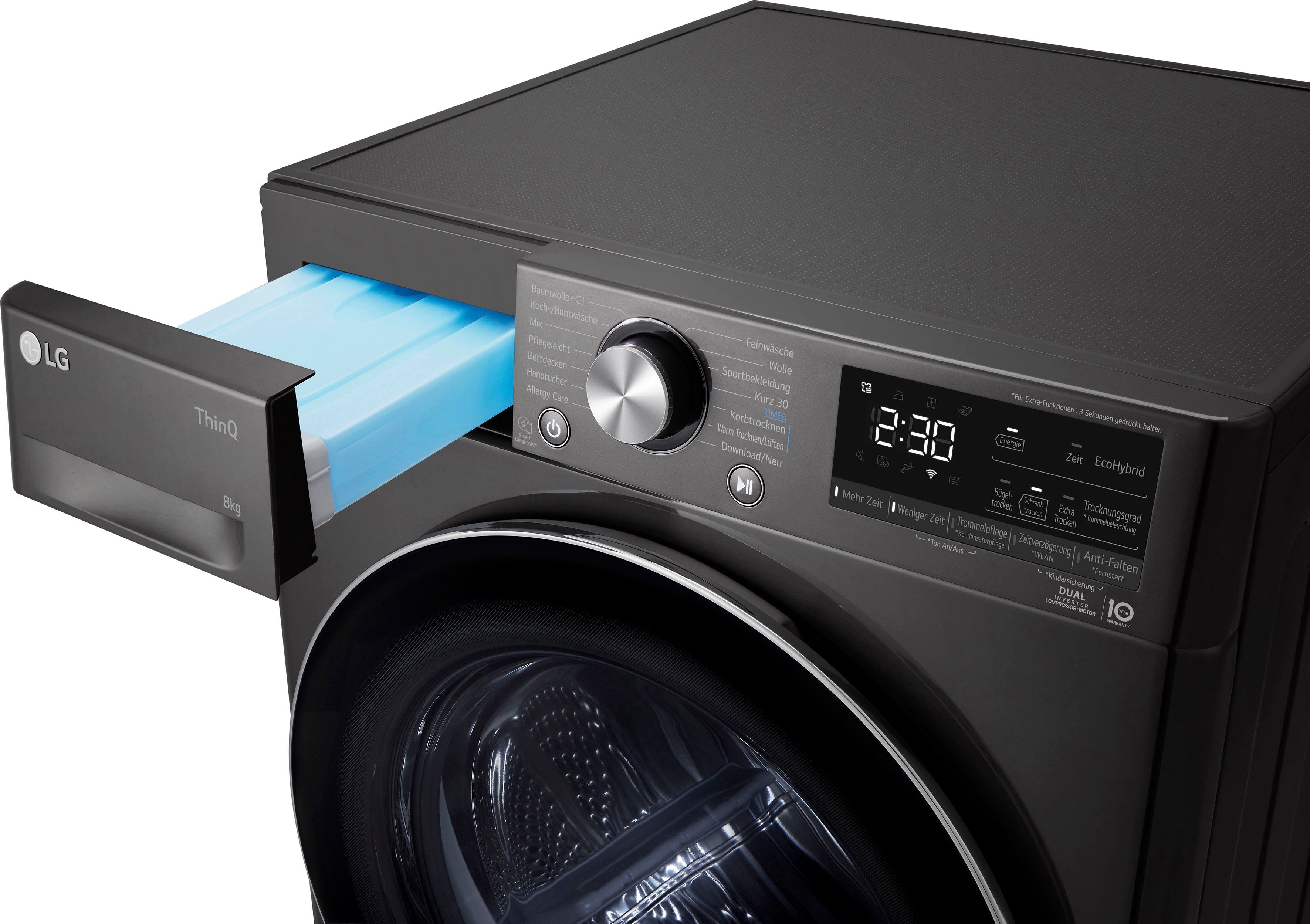 LG Wärmepumpentrockner Vivace RT80V9B, 8 kg