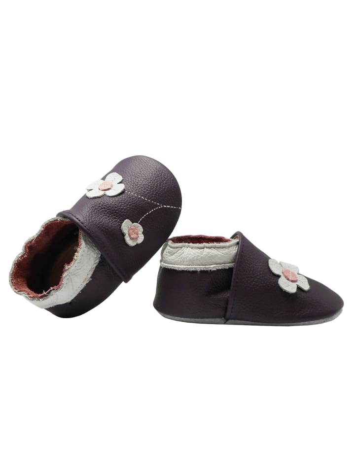 Yalion Leder-Krabbelschuhe 