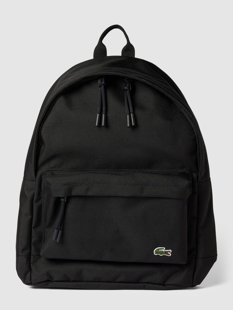 Rucksack mit Label-Detail in schwarz
