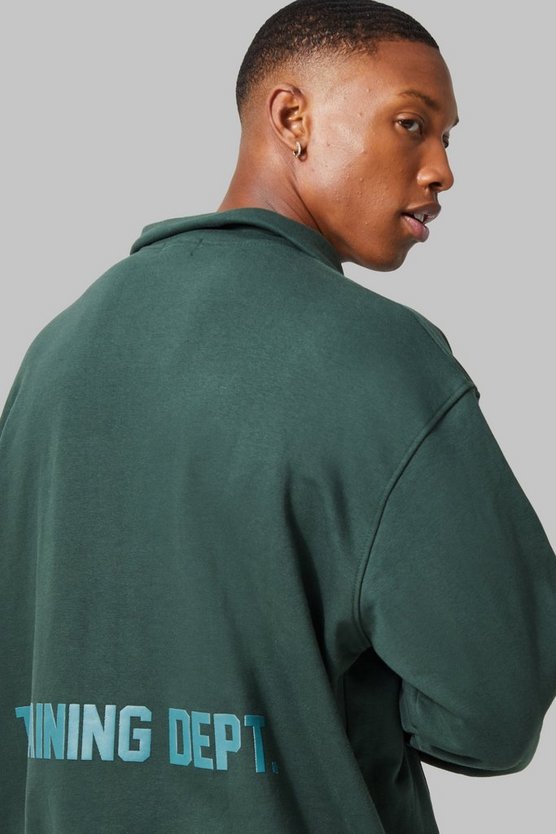 Kastiges Active Sweatshirt mit Trichterkragen