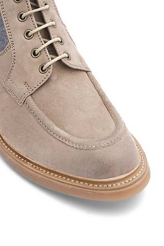 Lottusse Taupe Hirsch Wildlederstiefel