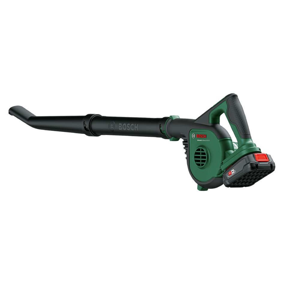 Bosch Green 06008A0600 Universal Løvblæser 18V-130 Akku Løvblæser 1x 2,5 Ah og oplader i æske