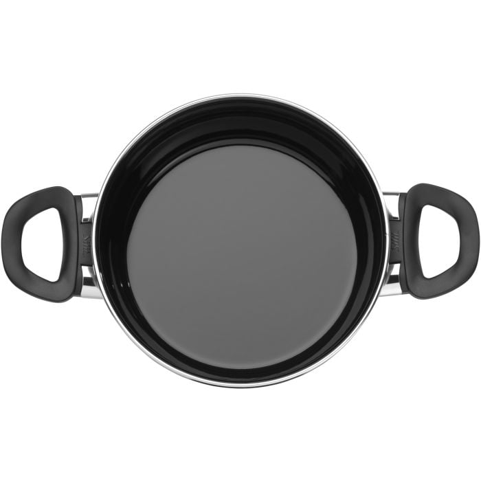 Silit Silargan® Modesto Kochtopf mit Deckel, 20 cm, Black