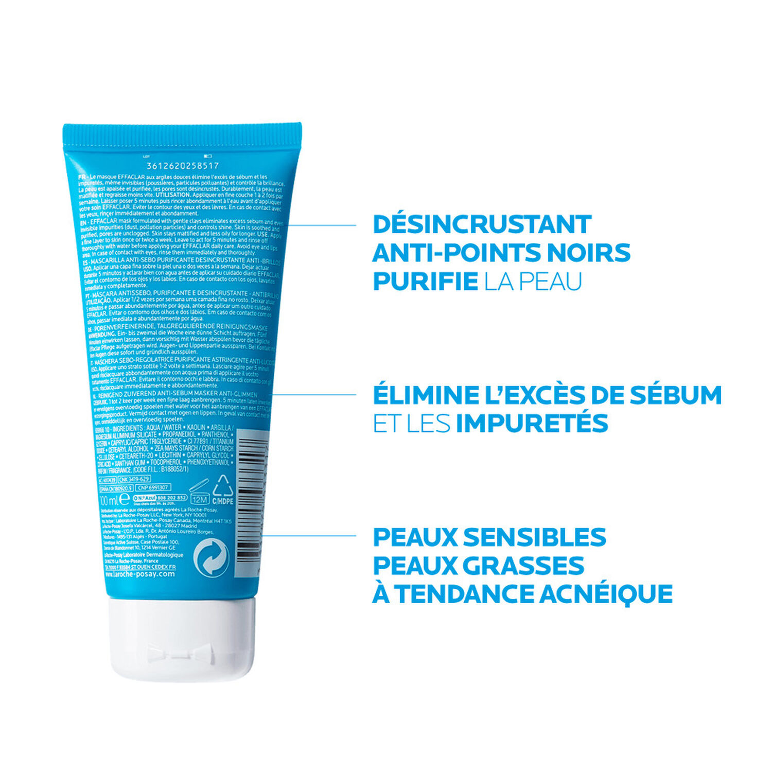 la roche-posay Effaclar Masque Sébo-Régulateur 100 ml