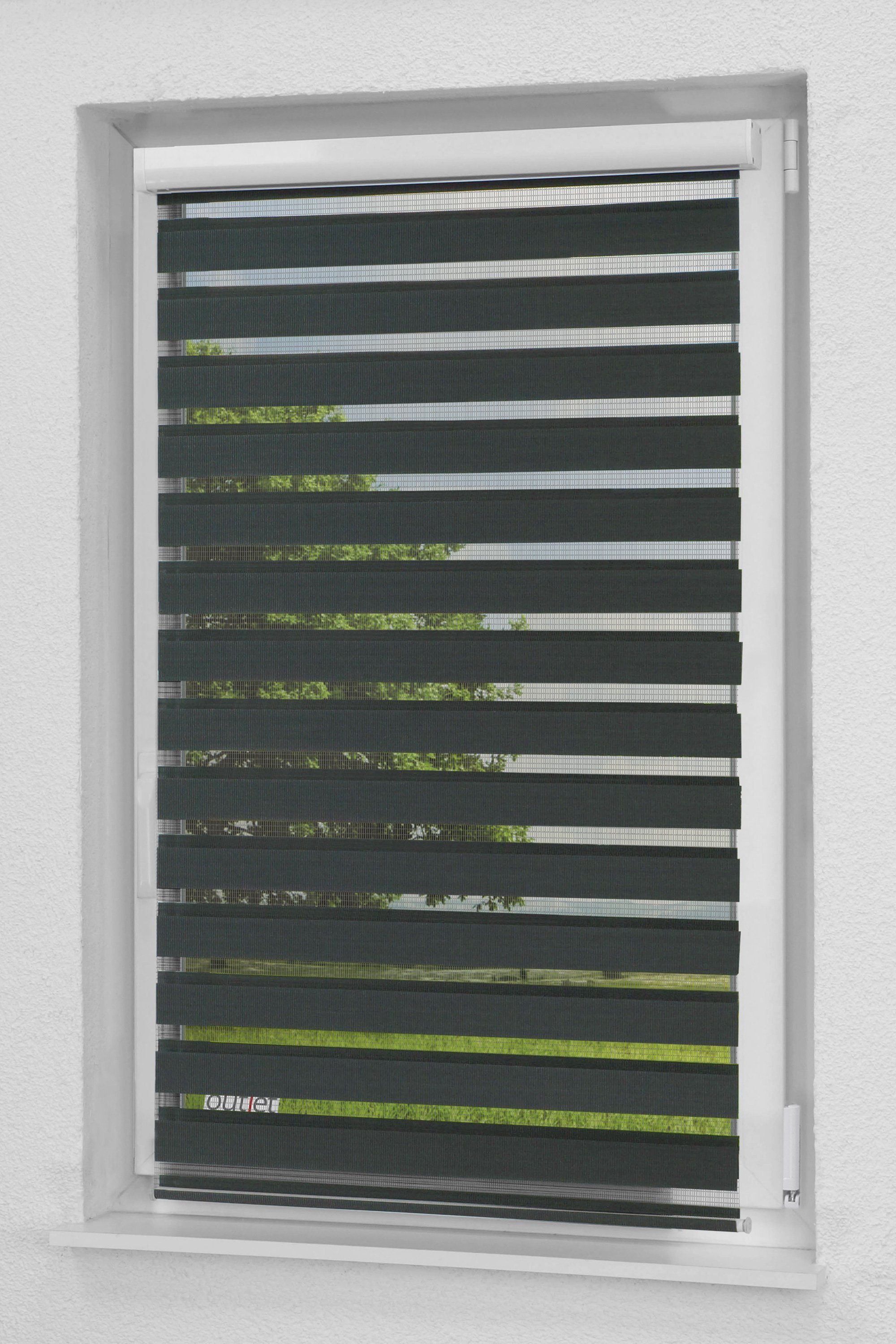 Rollo Kassette Anthrazit, LYSEL®, blickdicht, HxB 175x40cm