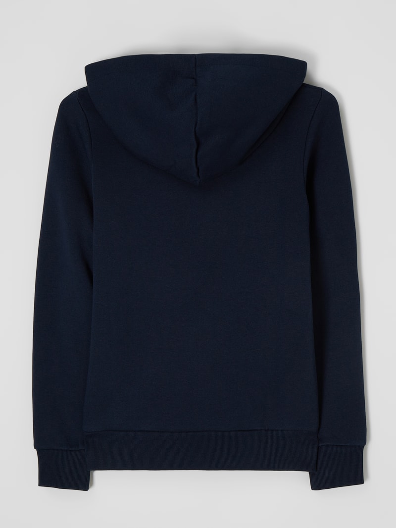 Hoodie mit Logo-Print in marineblau
