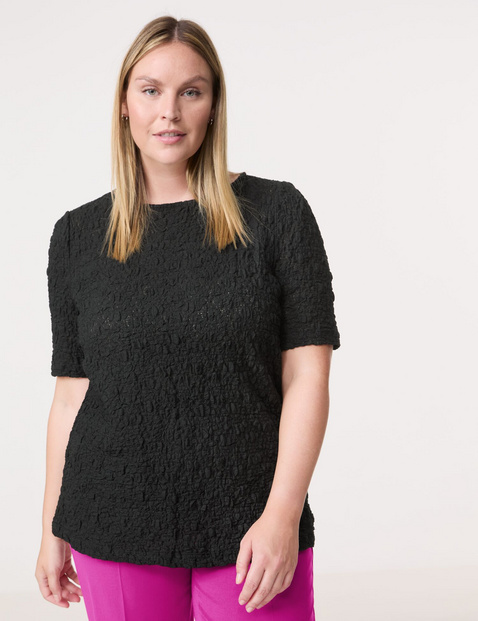 Spitzenshirt mit Bubble-Effekt