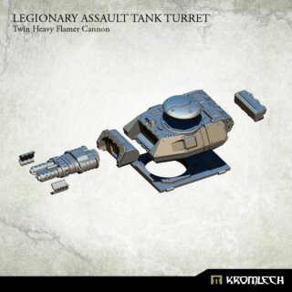 Legionary Assault Tank Turret: Twin Heavy Flamer Cannon (1)