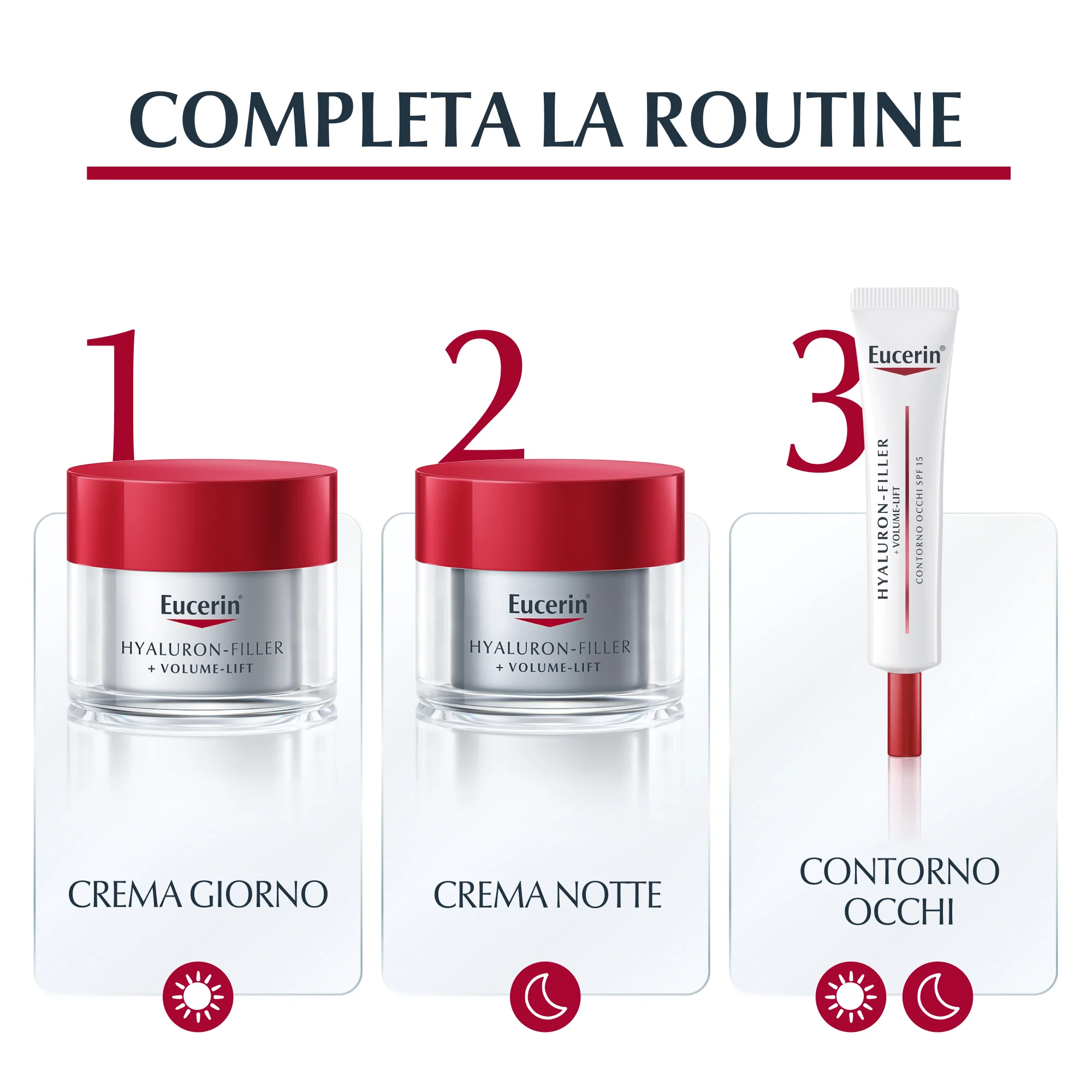 Hyaluron-Filler + Volume-Lift Dagcrème voor de normale tot gecombineerde huid - Liftende dagcrème voor het gezicht