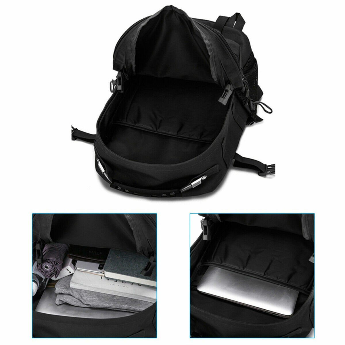 Directin Tourenrucksack Rucksack Taktische Motorrad Wanderrucksack Outdoor Wasserdicht (Wandern, Radsport, Trekking, Camping), mit USB-Anschluss, Campus Daypack Jagdrucksack Schulrucksack