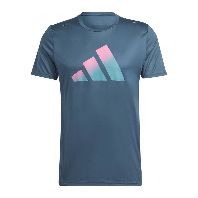 adidas Run Icons 3Bar T-Shirt Laufshirt Herren