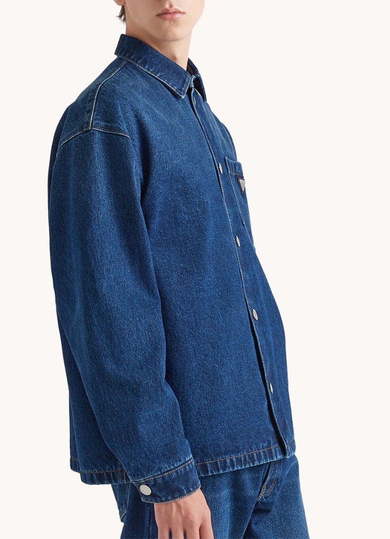 Prada traper košulja s logom