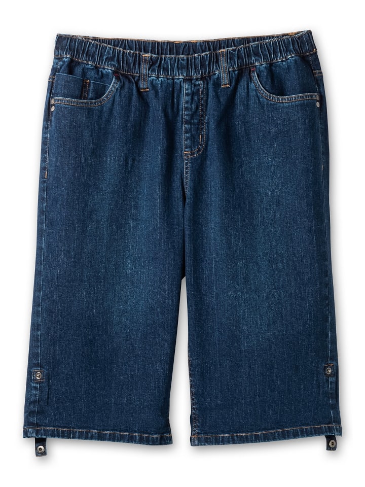 sheego Jeans-Bermudas in blue Denim günstig kaufen