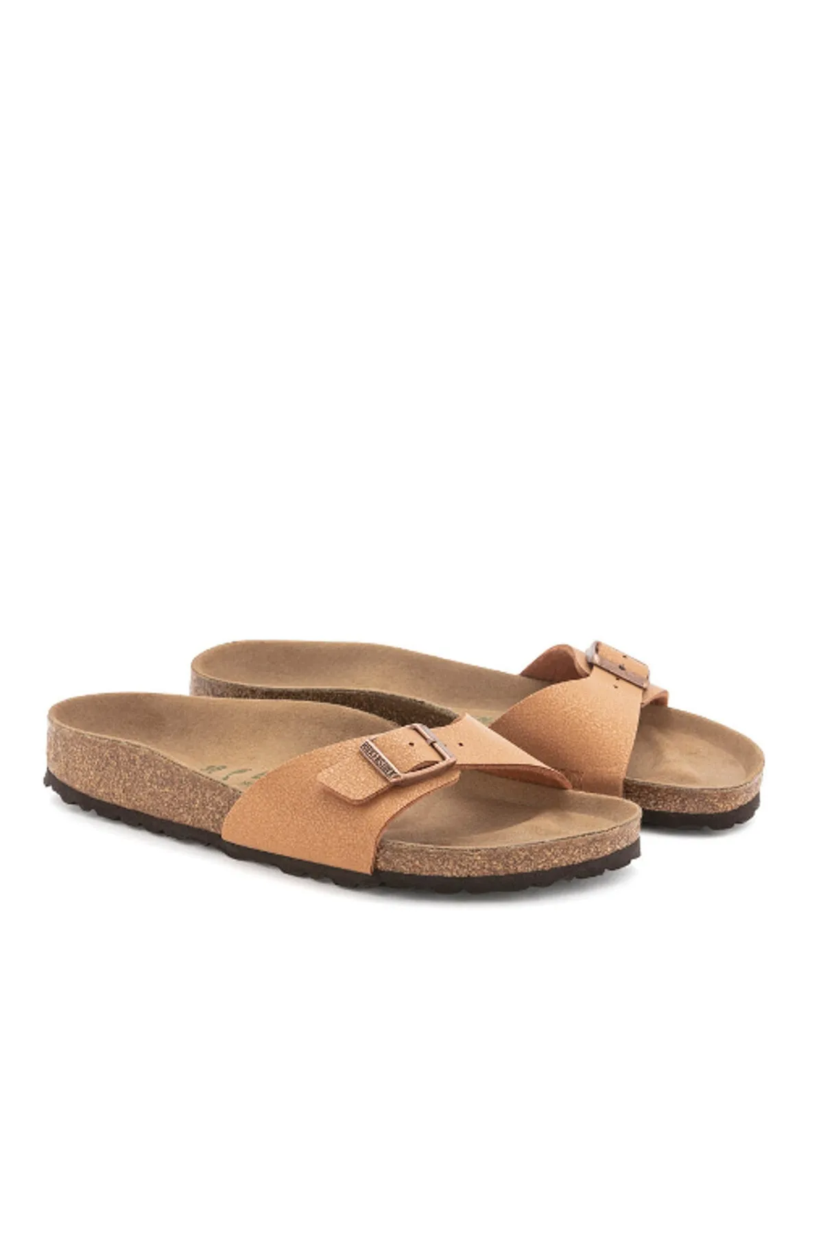 Birkenstock  Pantolette - Orange - Flacher Absatz