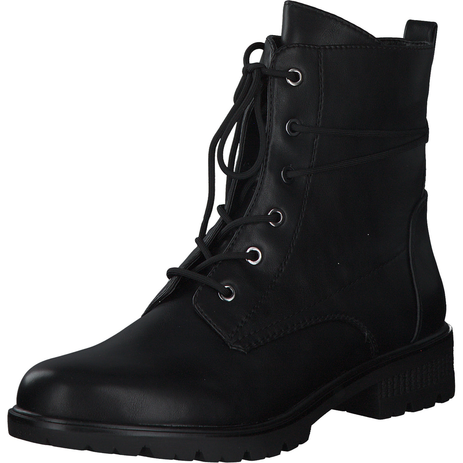 Tamaris 25280, Schnürstiefeletten, Damen, BLACK MATT