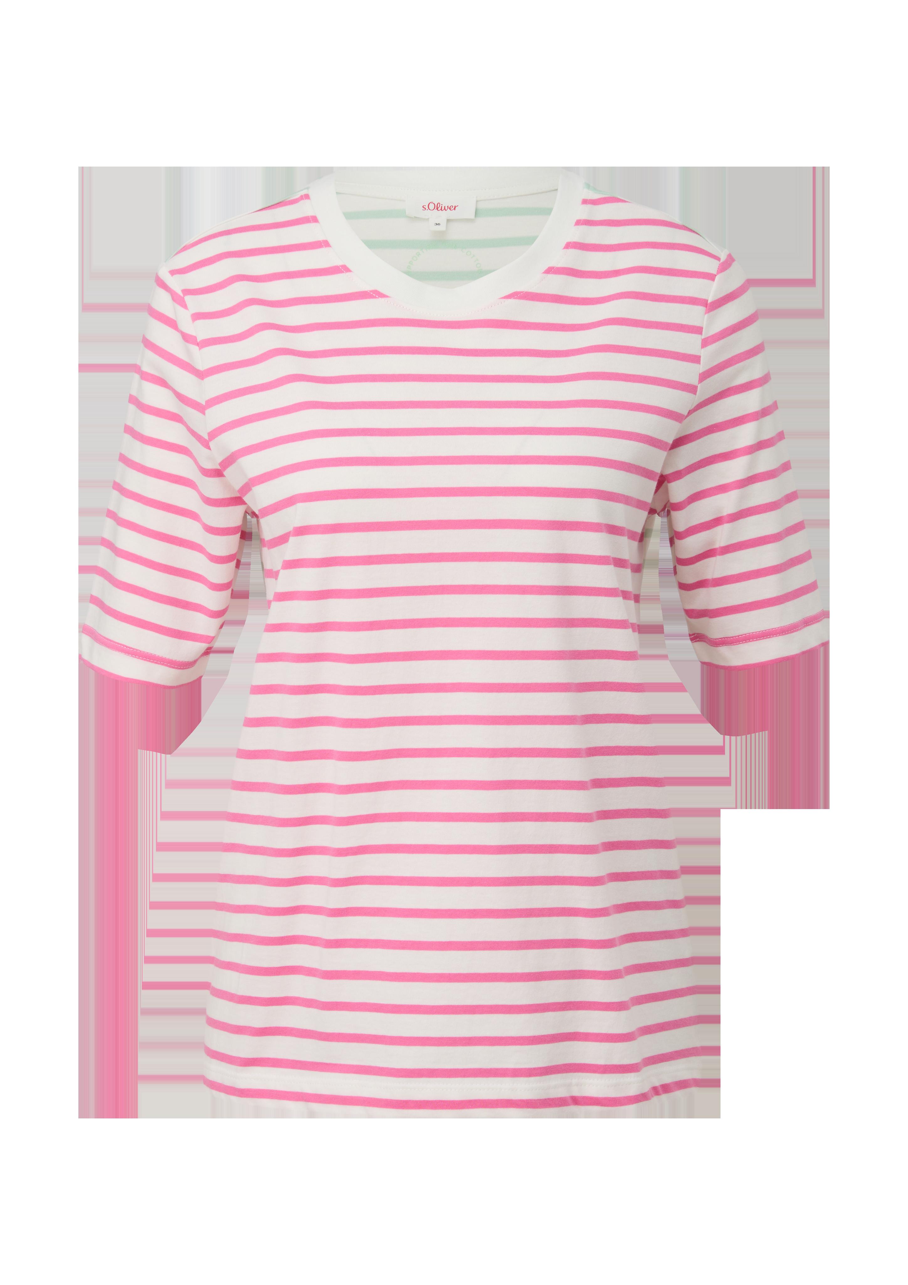 Streifenshirt mit Colour Blocking-Detail  2130287-44H5
