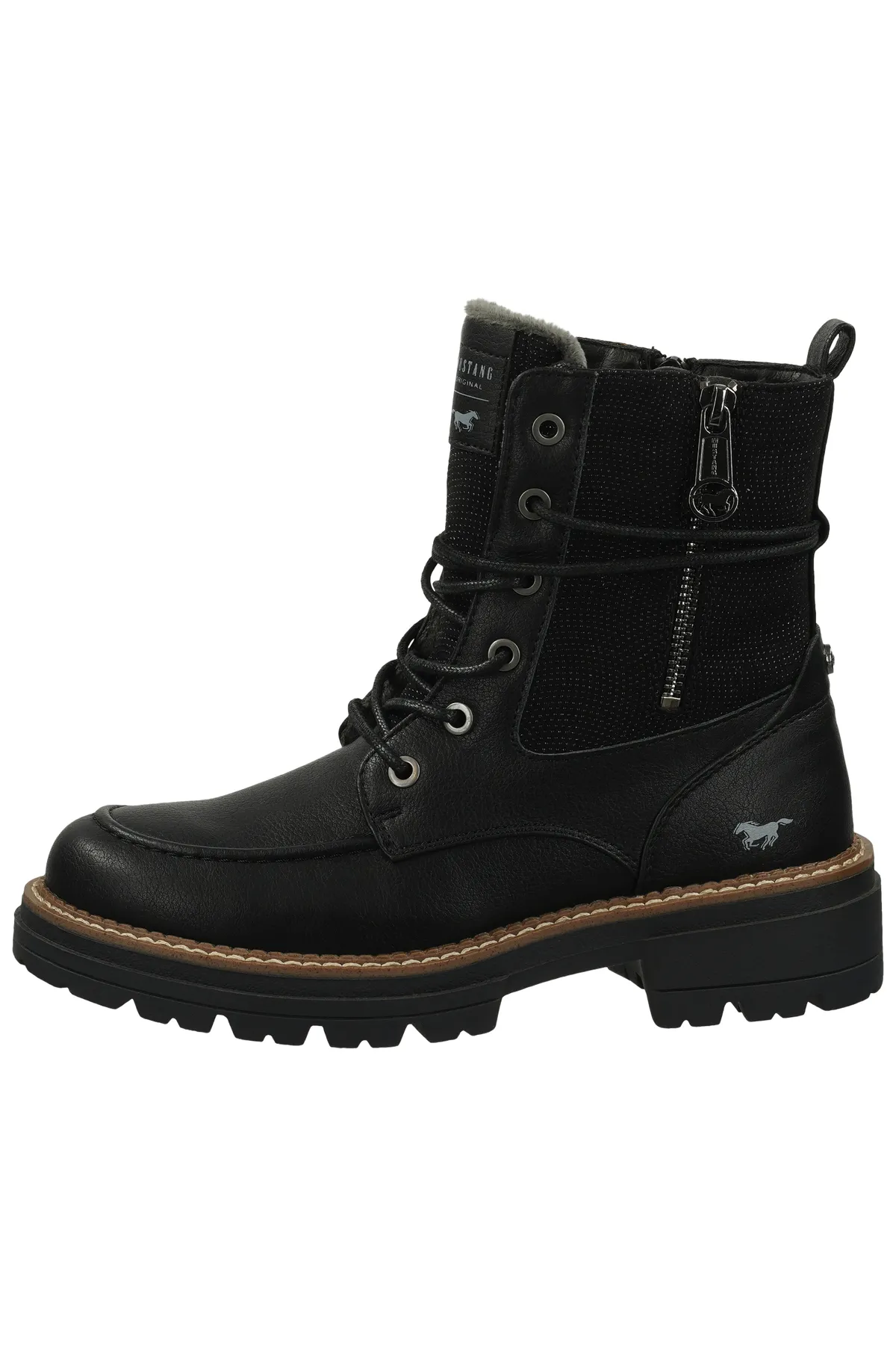 Mustang  Stiefelette - Schwarz - Blockabsatz
