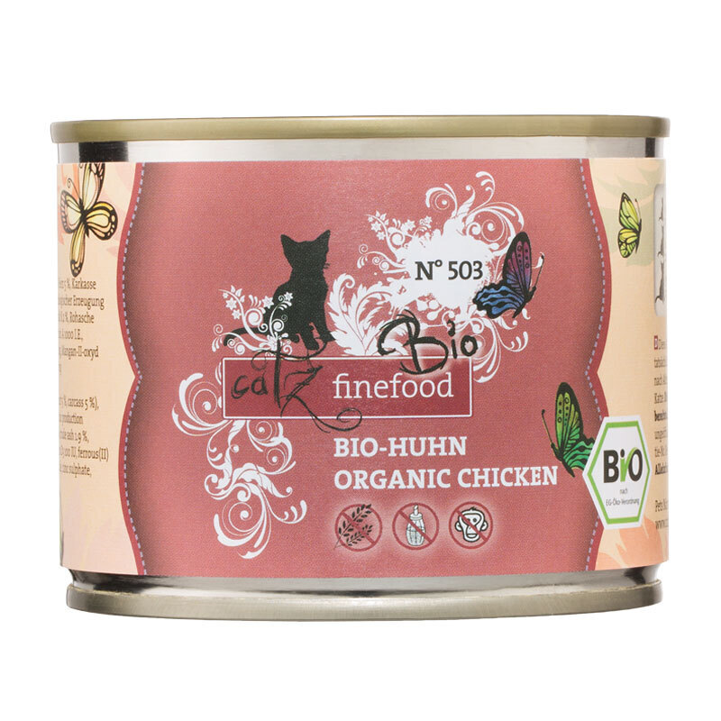 Catz finefood Nassfutter Catz finefood Bio 6x200g No. 503 Huhn