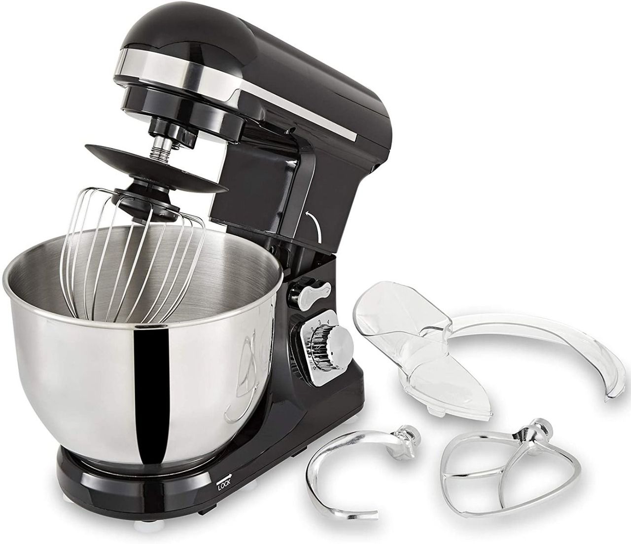 Topmatic PKM-1400.2 Schwarz Solo Multifunktionsmixer 1400W 1400 Watt 5 L Küchenmaschine Teigmaschine