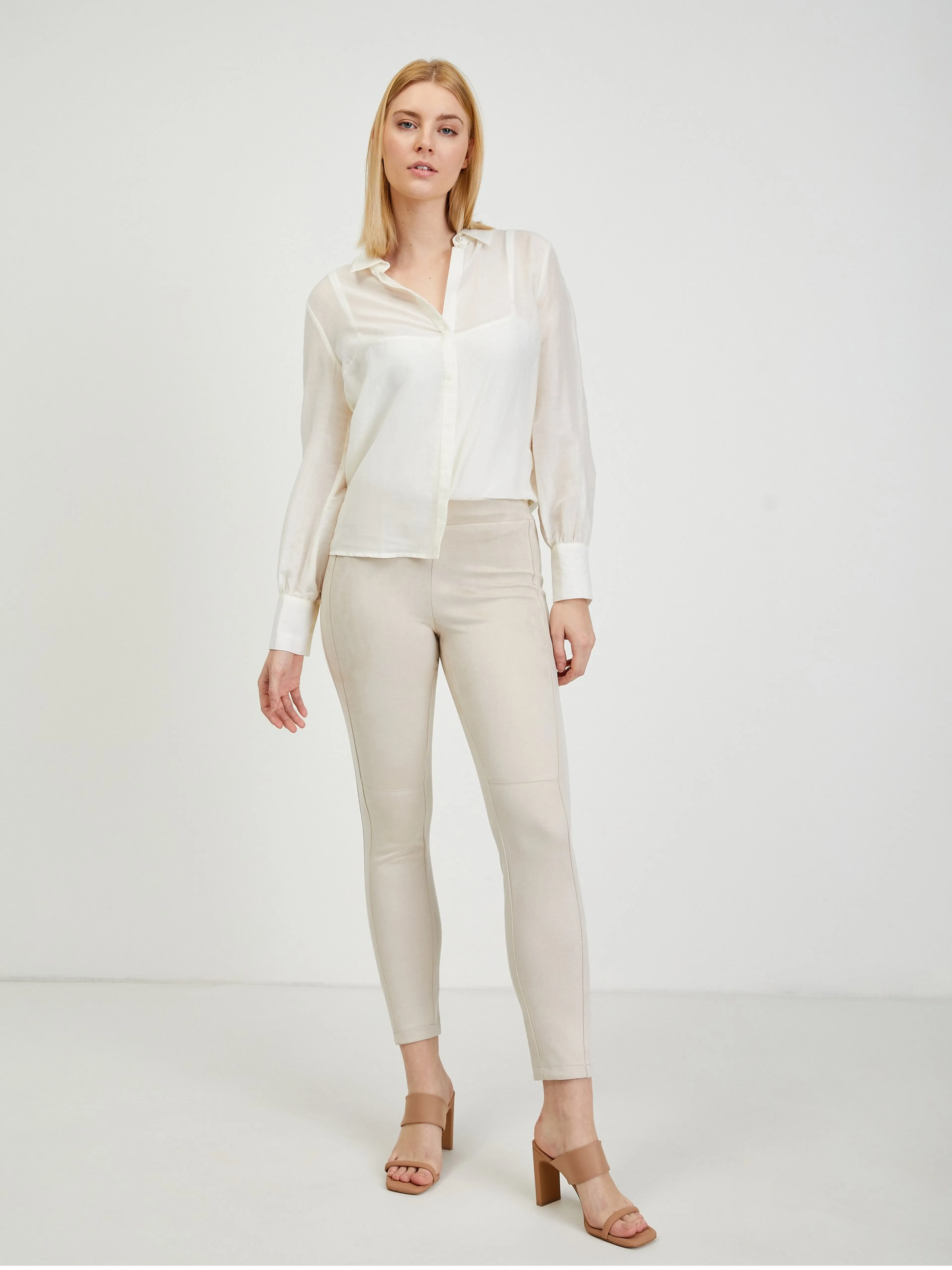 Beigefarbene Damenhose ORSAY