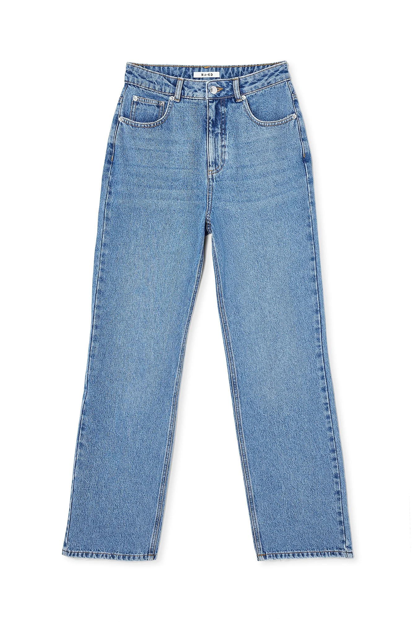 Gerade Knöcheljeans mit hoher Taille