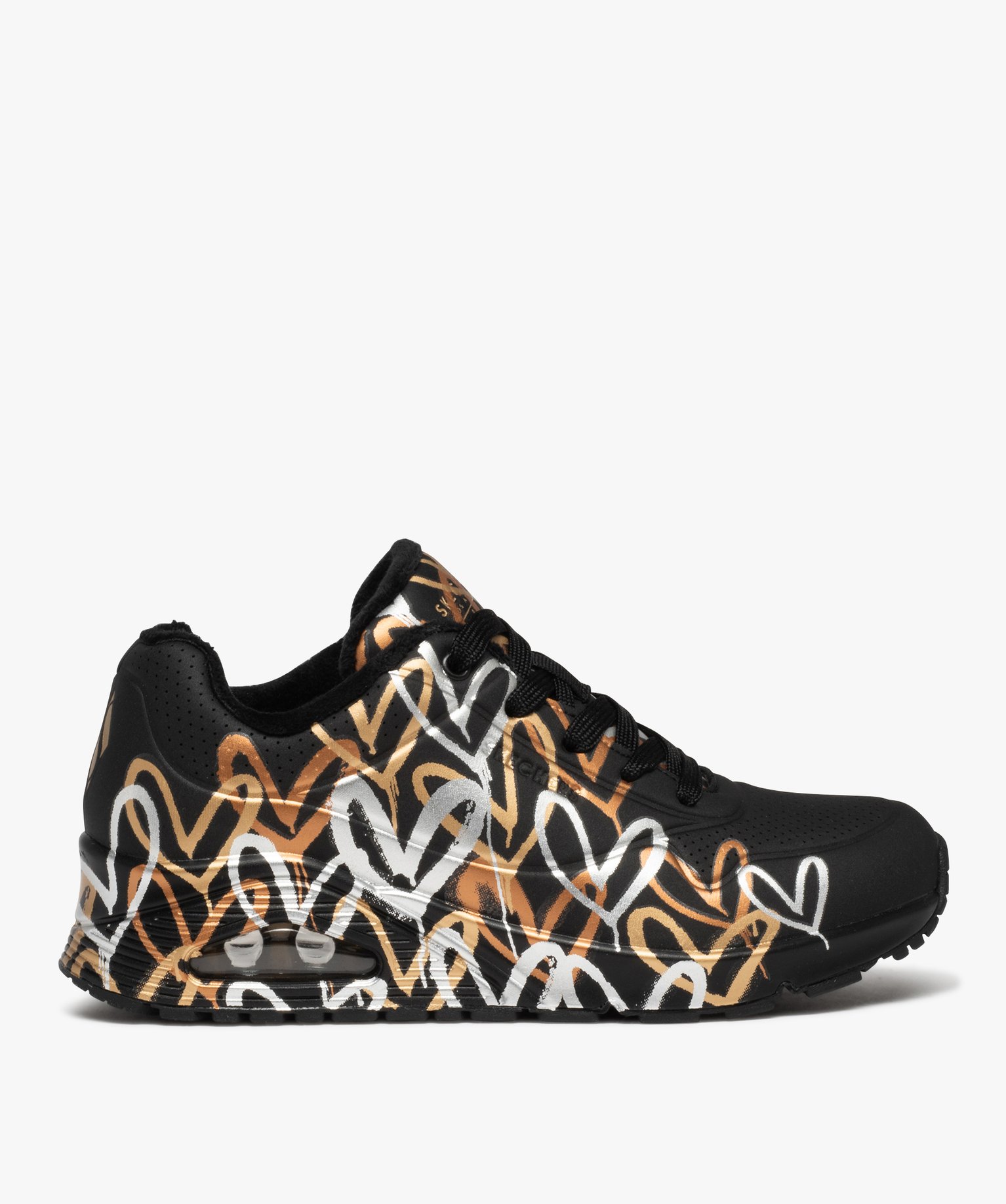 Baskets femme imprimées curs métallisés - Skechers X Ja... noir | GEMO