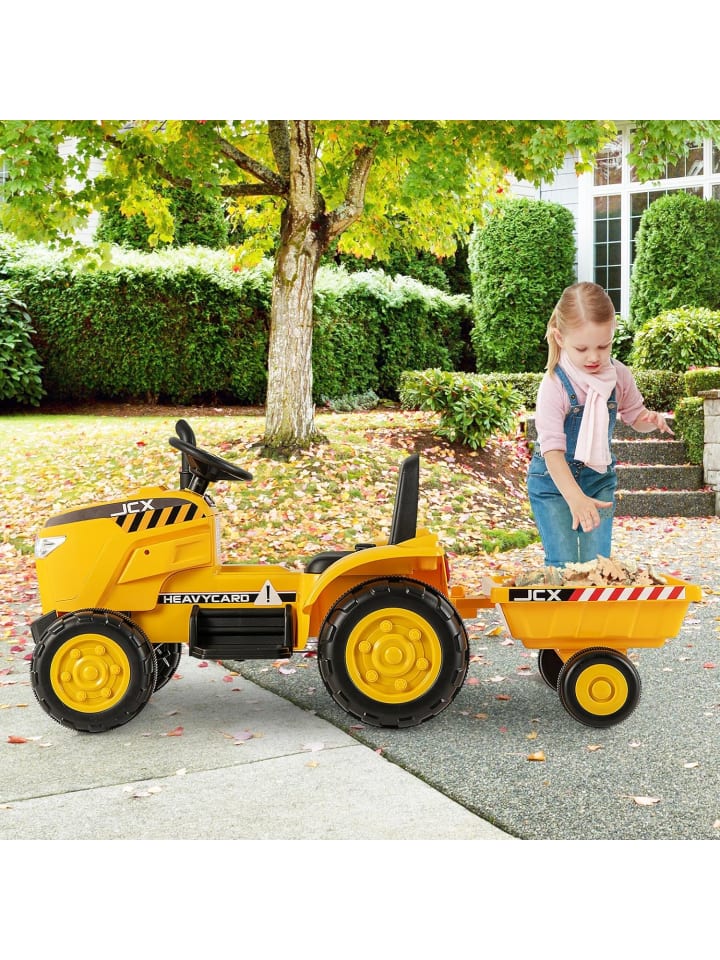 COSTWAY Kindertraktor Elektrisch 3-8 Jahre in Gelb günstig kaufen onesize