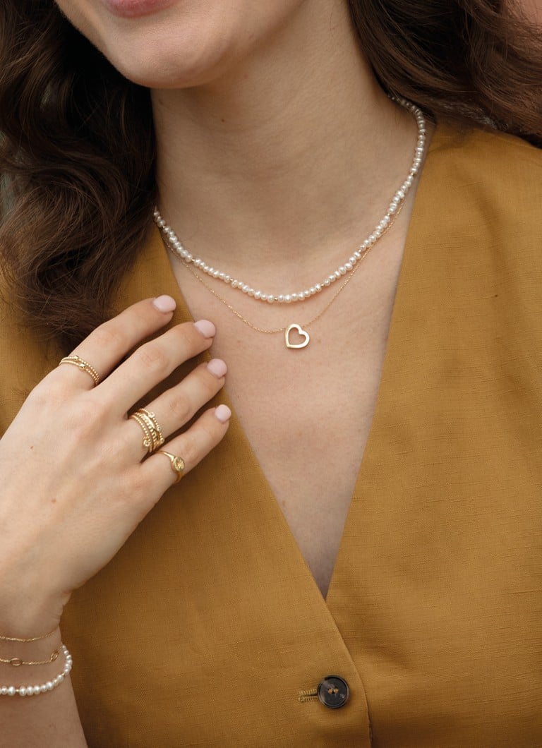Jackie 14K Gold Pearl Potion ogrlica od bisera izrađena od 14-karatnog žutog zlata