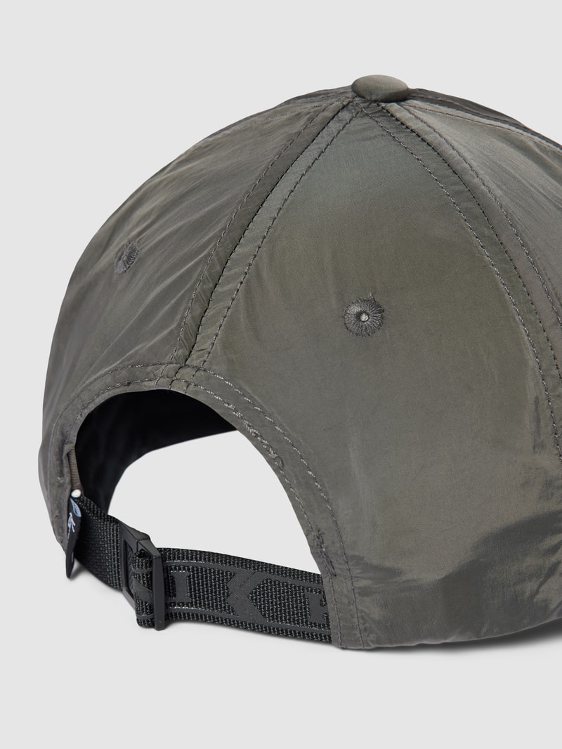 Cap mit verstärktem Schirm und Label-Print in dunkelgrau