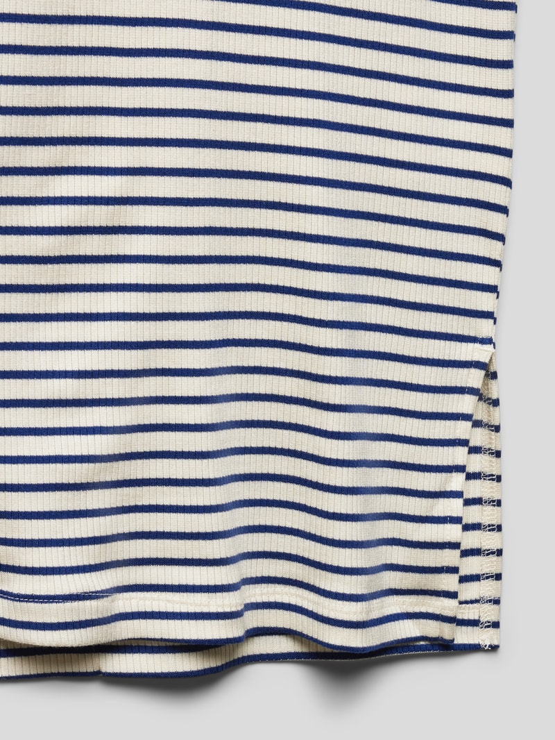 Sweatkleid mit Strukturmuster in blau