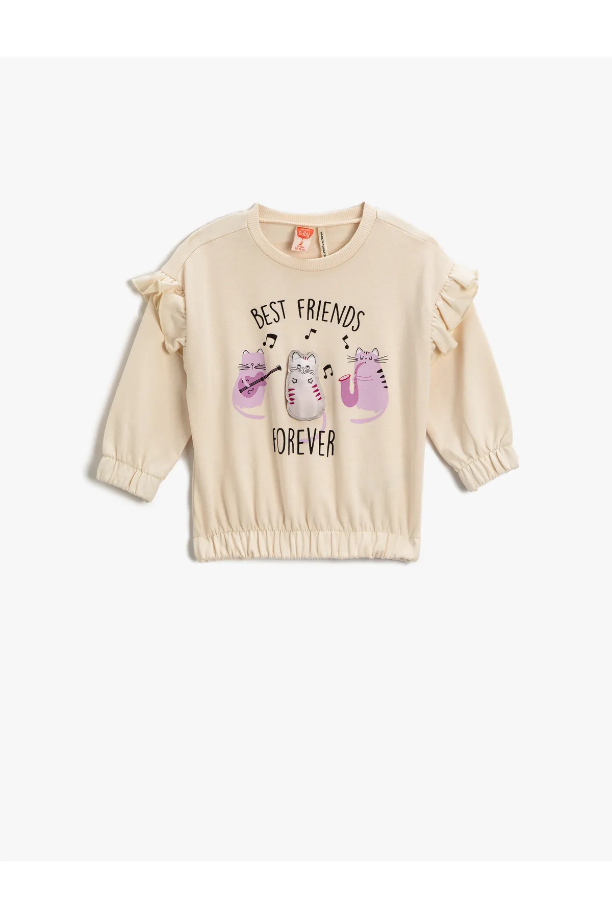 Koton  Beiges Sweatshirt für Babys, Mädchen 3WMG10103AK