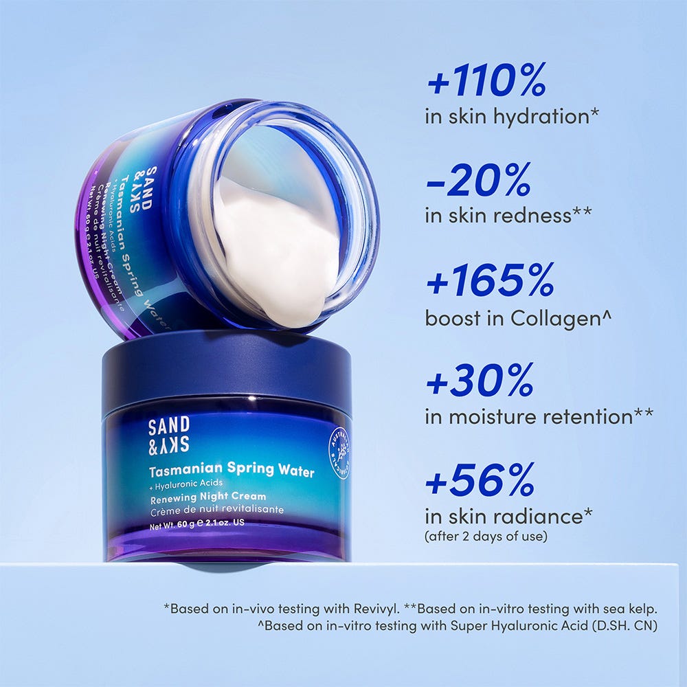 Sand & Sky Tasmanian Water Renewing Night Cream 60 g