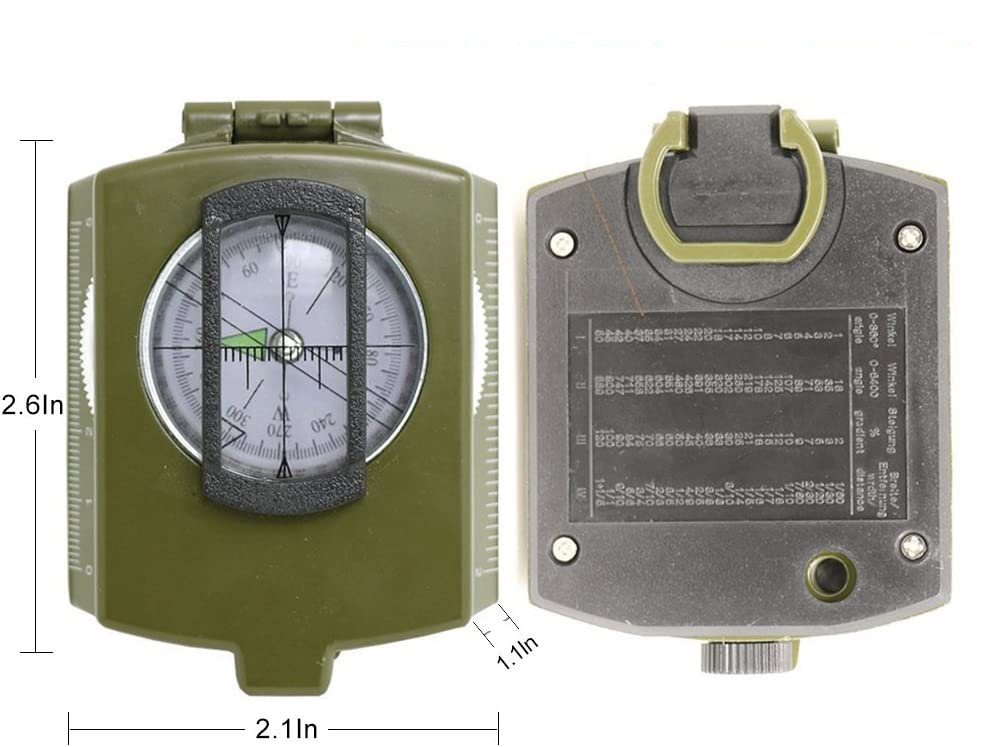 Jormftte Kartenkompass Kompass Militär Marschkompass mit Tasche