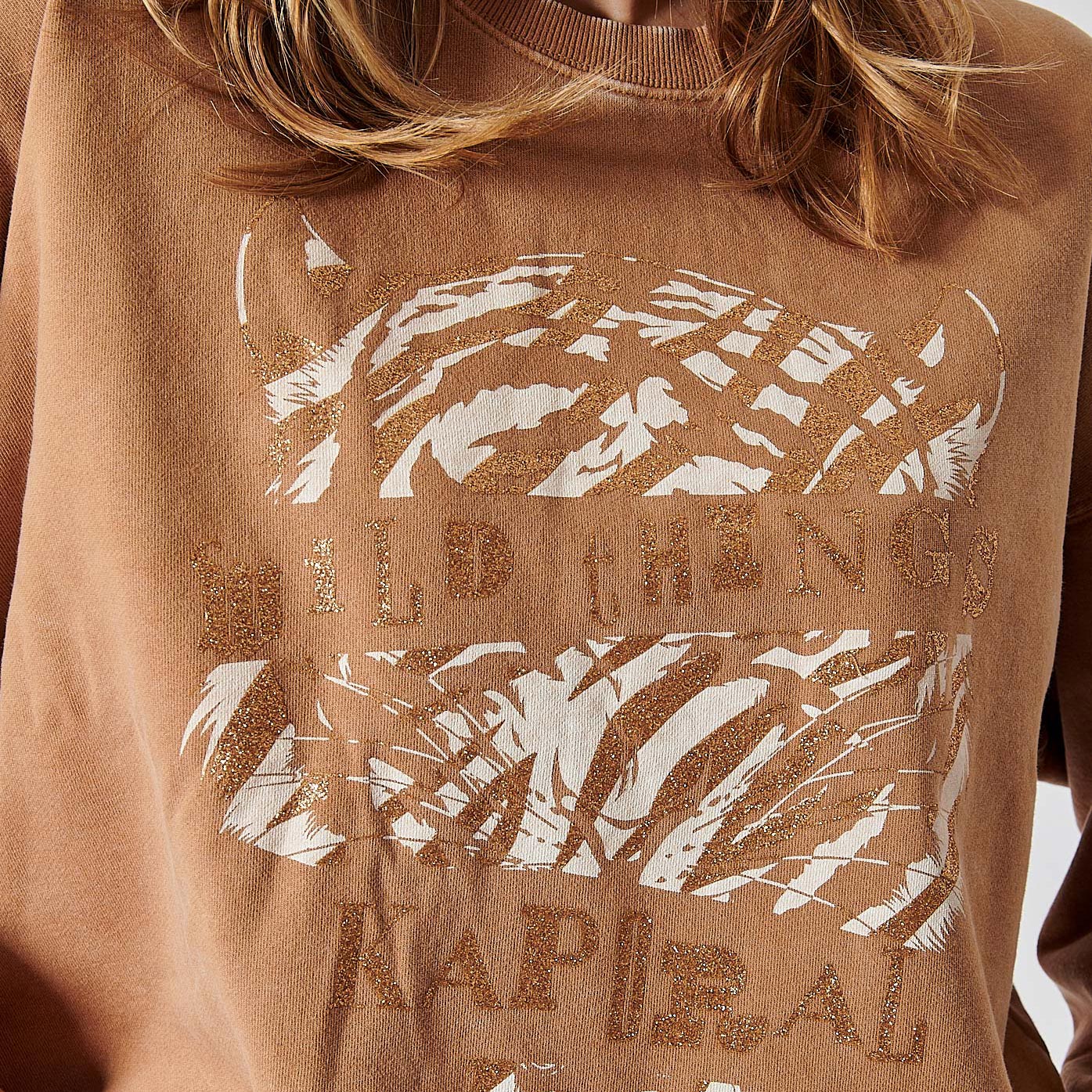 FALL   Sweat marron femme 100% coton
